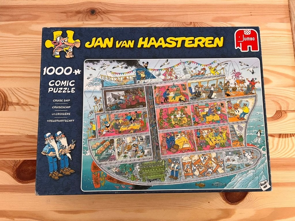 Jan van Haasteren Cruise Ship / Cruiseschip – 1000 stukjes, Hobby en Vrije tijd, Denksport en Puzzels, Ophalen of Verzenden, 500 t/m 1500 stukjes