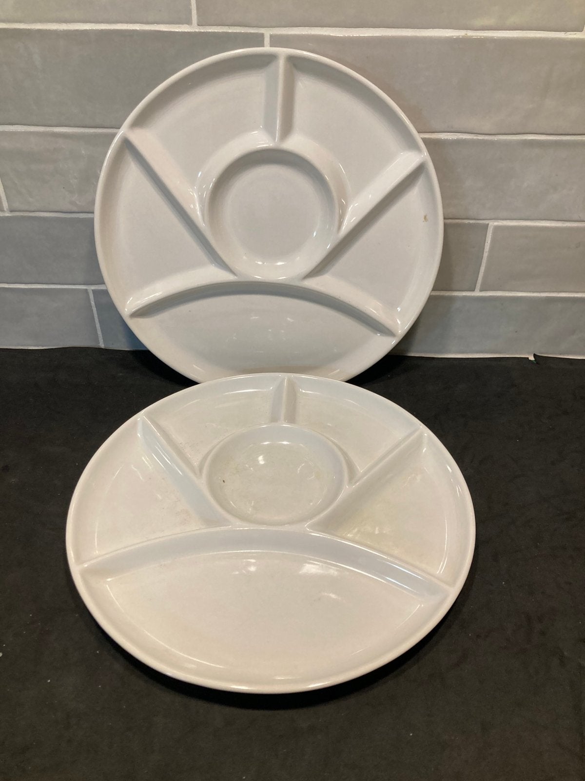 Fonduebord Wit (100326), Gebruikt, Ophalen of Verzenden, Bord(en), Overige stijlen
