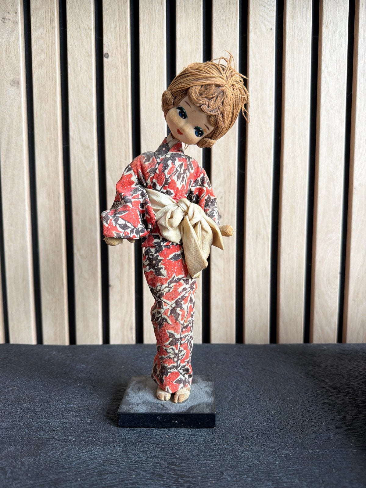 Jaren ‘60 Japanse Kimono Pop, Verzamelen, Poppen, Ophalen of Verzenden, Gebruikt, Pop