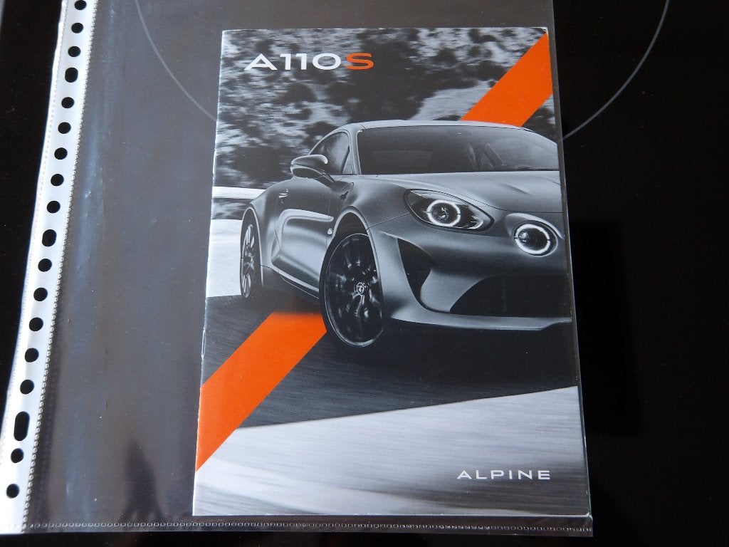 Alpine A110 S Brochure - Nieuwstaat, Ophalen of Verzenden, Zo goed als nieuw, Overige merken, Alpine