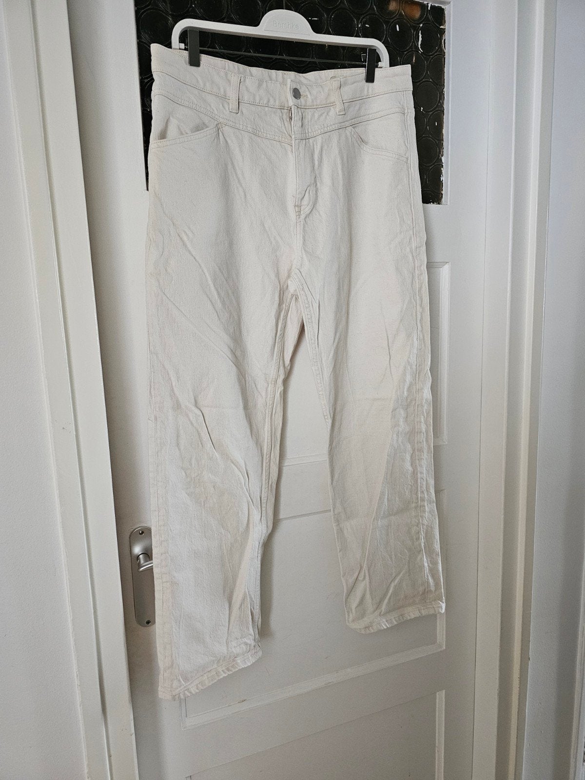 EDC Esprit Straight Jeans W32 L28 - 100% biologish katoen, Kleding | Dames, Beige, Zo goed als nieuw, Ophalen, Maat 38/40 (M)