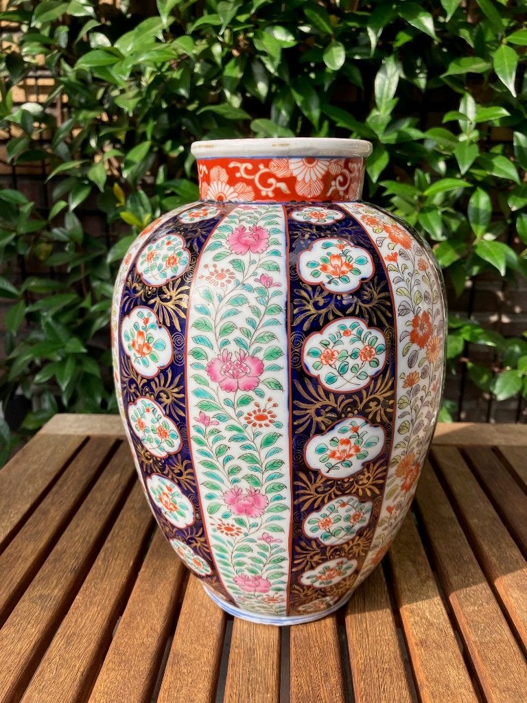 Chinese vaas, Ophalen, Gebruikt, Meerkleurig, 25 cm