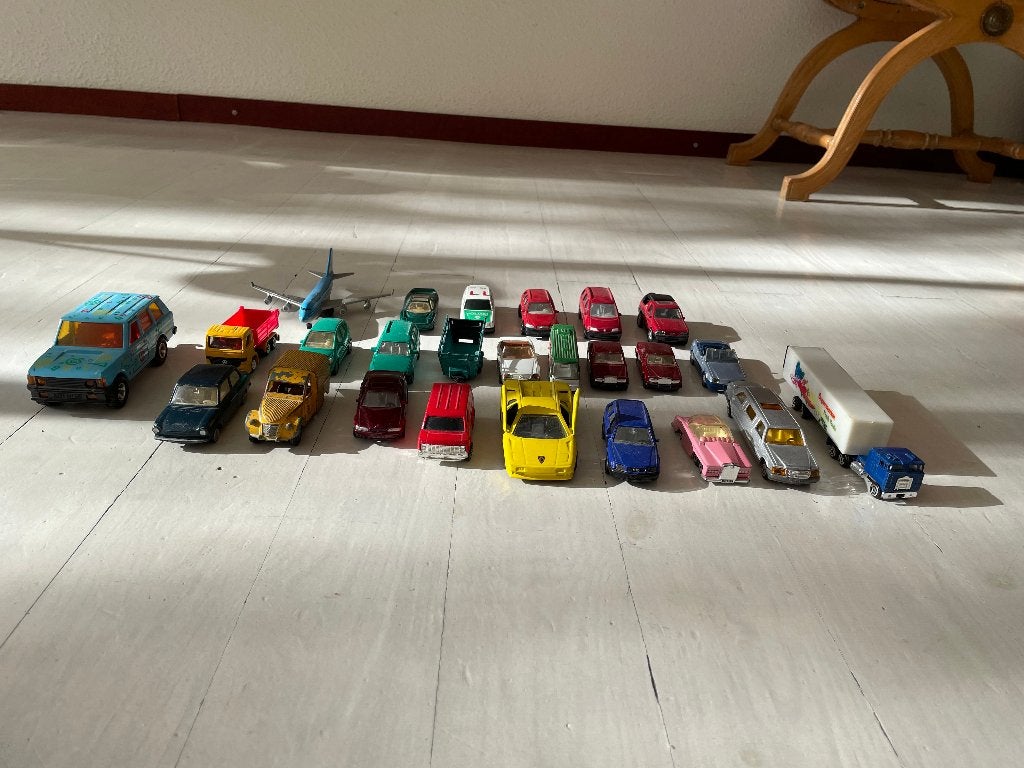 Modelauto's en 2 vliegtuigen van Matchbox, Siku en andere., Hobby en Vrije tijd, Ophalen of Verzenden, Gebruikt, Auto