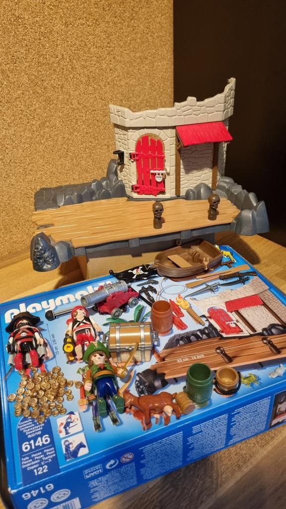 Playmobil Pirateneiland met accessoires, Kinderen en Baby's, Speelgoed | Overig, Ophalen of Verzenden, Gebruikt, Jongen of Meisje
