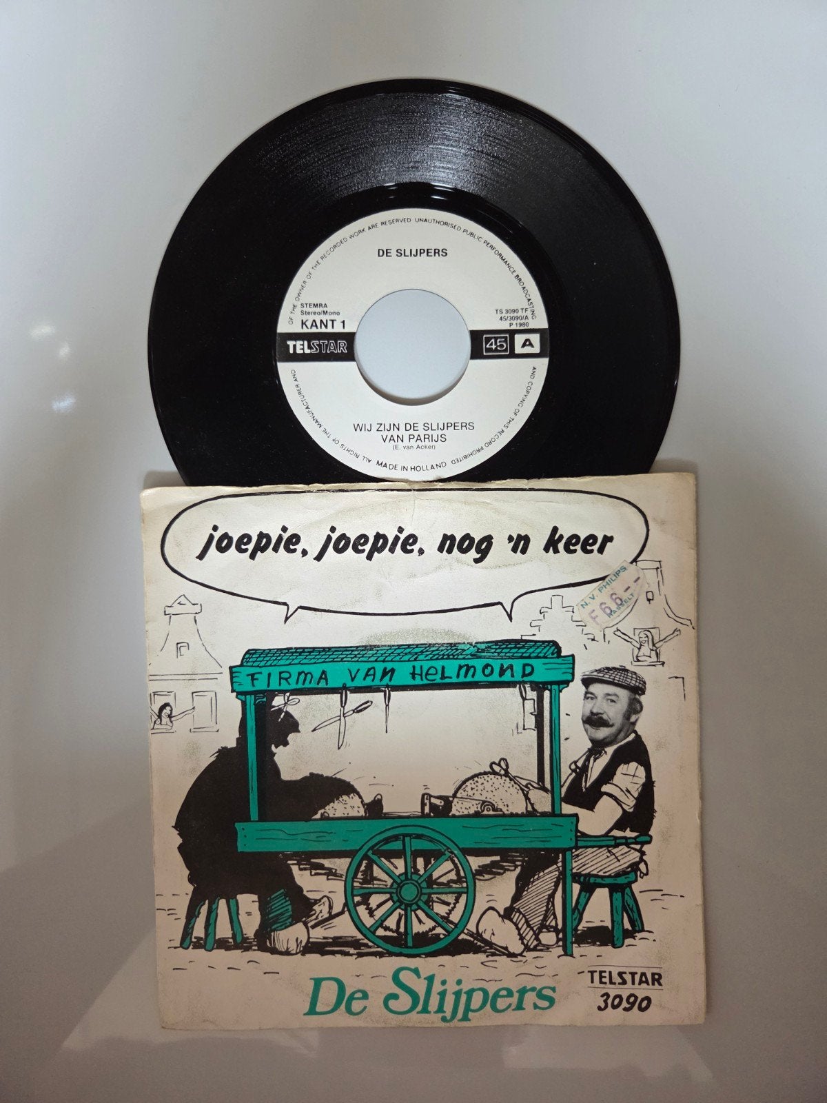 De Slijpers - Wij zijn de slijpers van Parijs, Cd's en Dvd's, Vinyl Singles, Ophalen of Verzenden, Zo goed als nieuw, 7 inch, Nederlandstalig