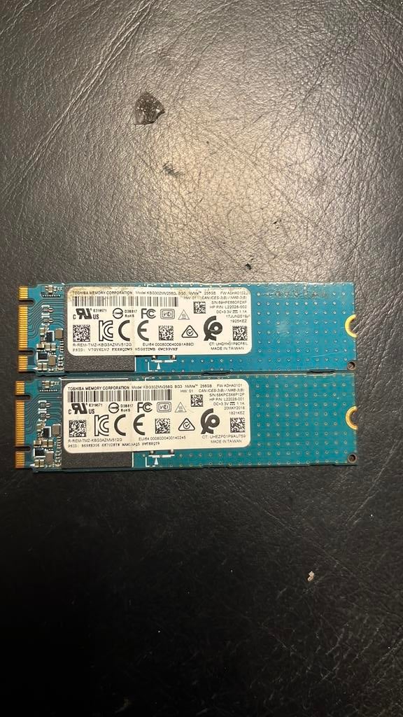 M2 SSD’s 256gb en 2,5 inch hdd’s 500gb, Computers en Software, Harde schijven, Intern, Gebruikt, Ophalen of Verzenden, Desktop