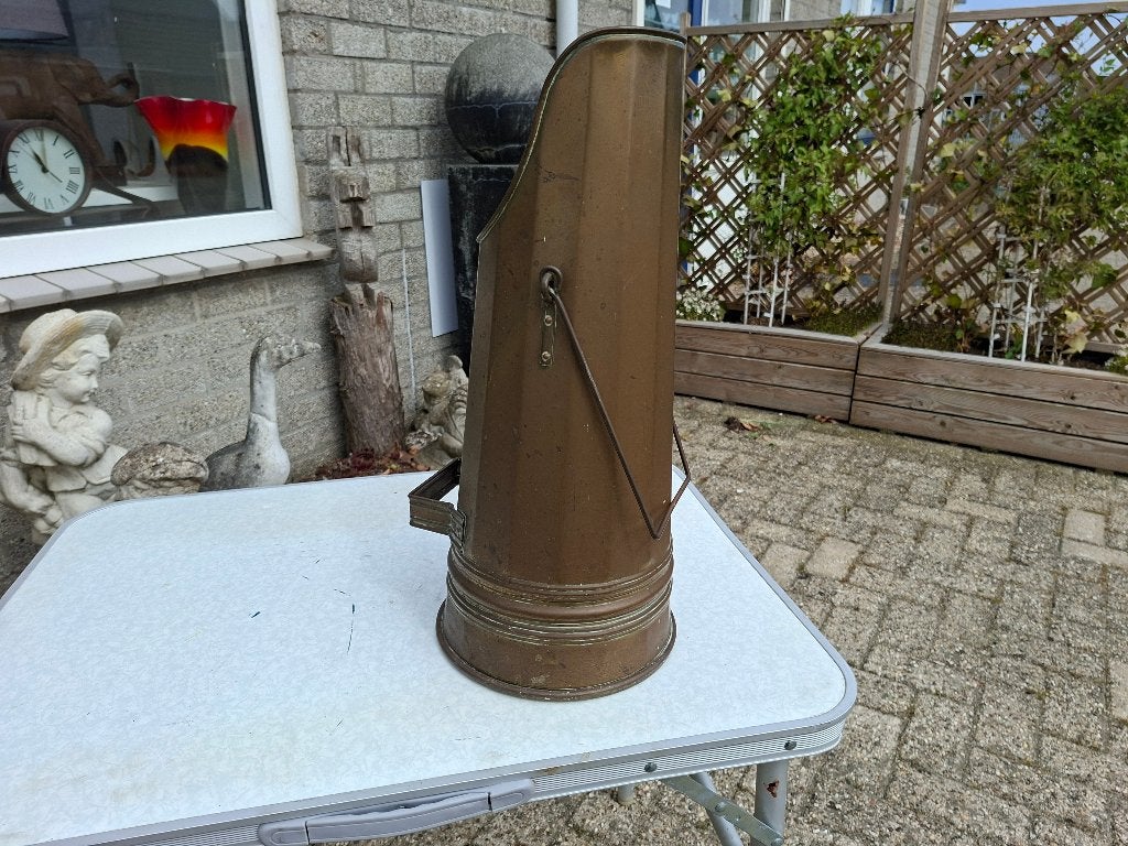 antieke koperen gave kolen kit, Ophalen of Verzenden