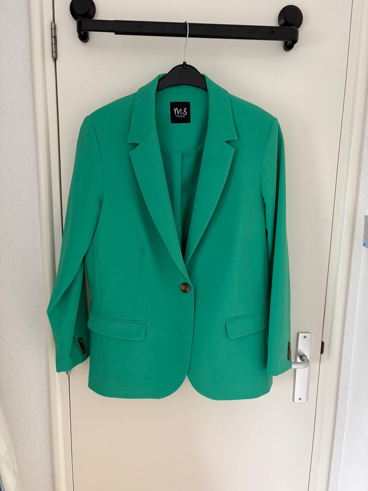 Mooi colbert van MS mode maat 48, Ophalen of Verzenden, Zo goed als nieuw, Groen, Jasje of Colbert
