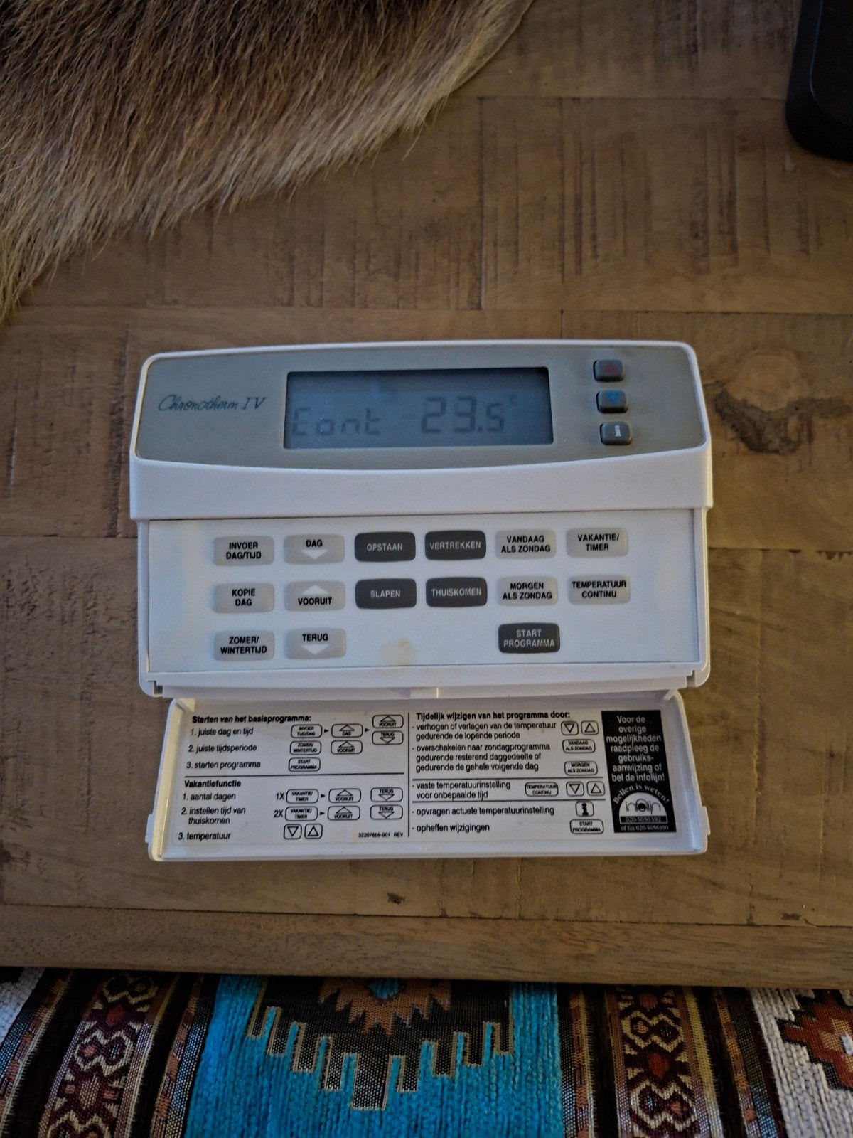 honeywell digitale instelbare thermostaat, Ophalen of Verzenden, Gebruikt