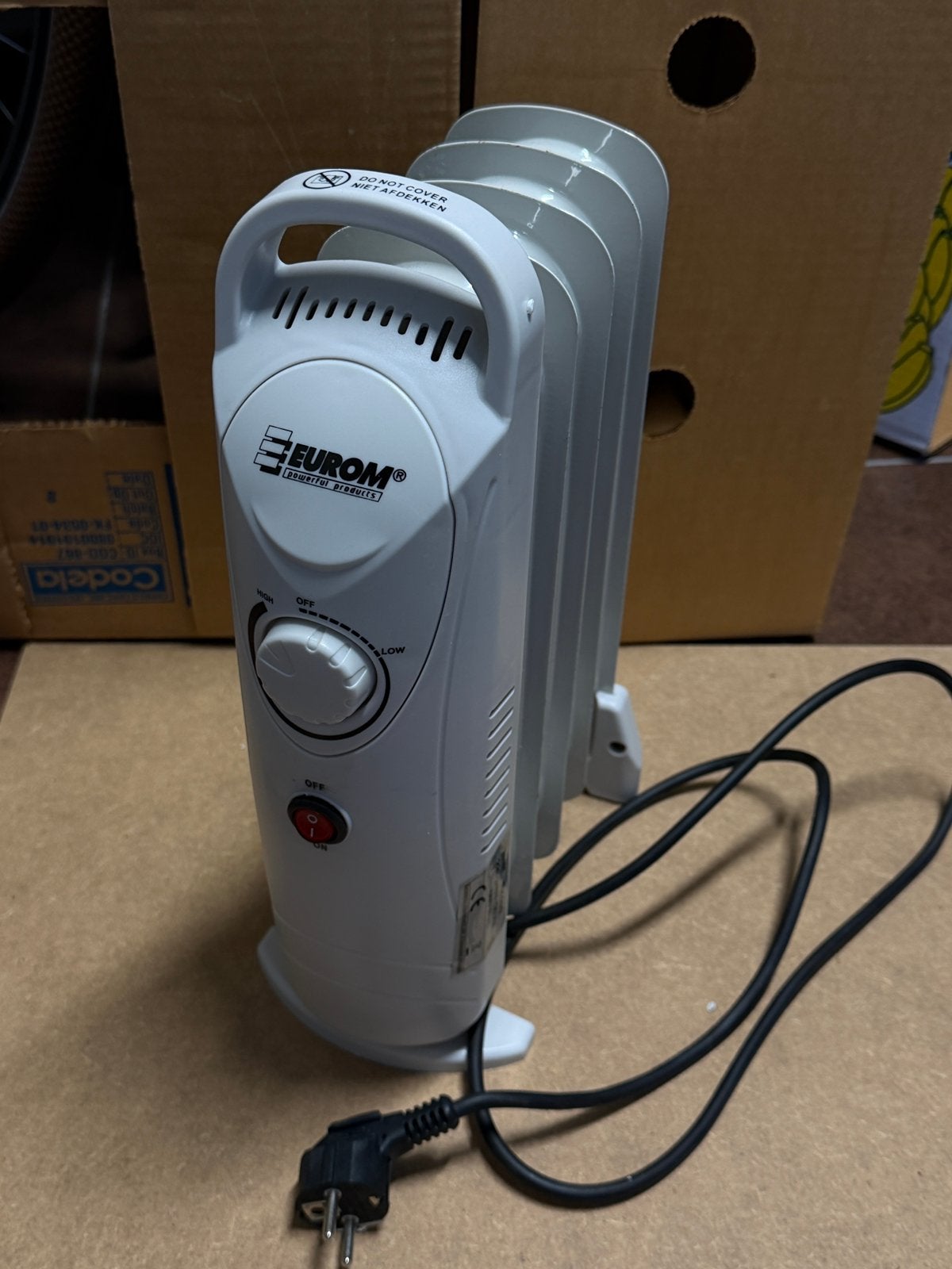 Elektrische camping kachel 500 W, Ophalen of Verzenden, Zo goed als nieuw