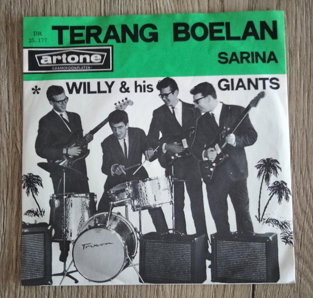 Willy and his Giants single Nederbeat Terang Boelan, Ophalen of Verzenden, Gebruikt, 7 inch, Pop