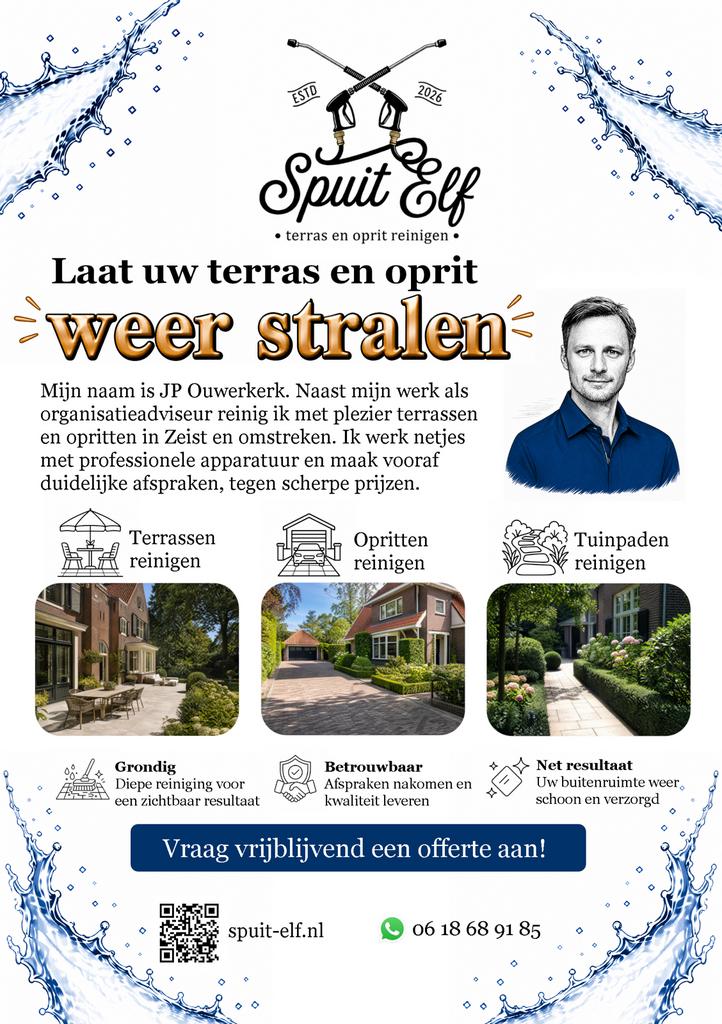 Reinigen van terassen en opritten (Zeist en omgeving), Diensten en Vakmensen, Tuinmannen en Stratenmakers, Tuinonderhoud of Snoeiwerk
