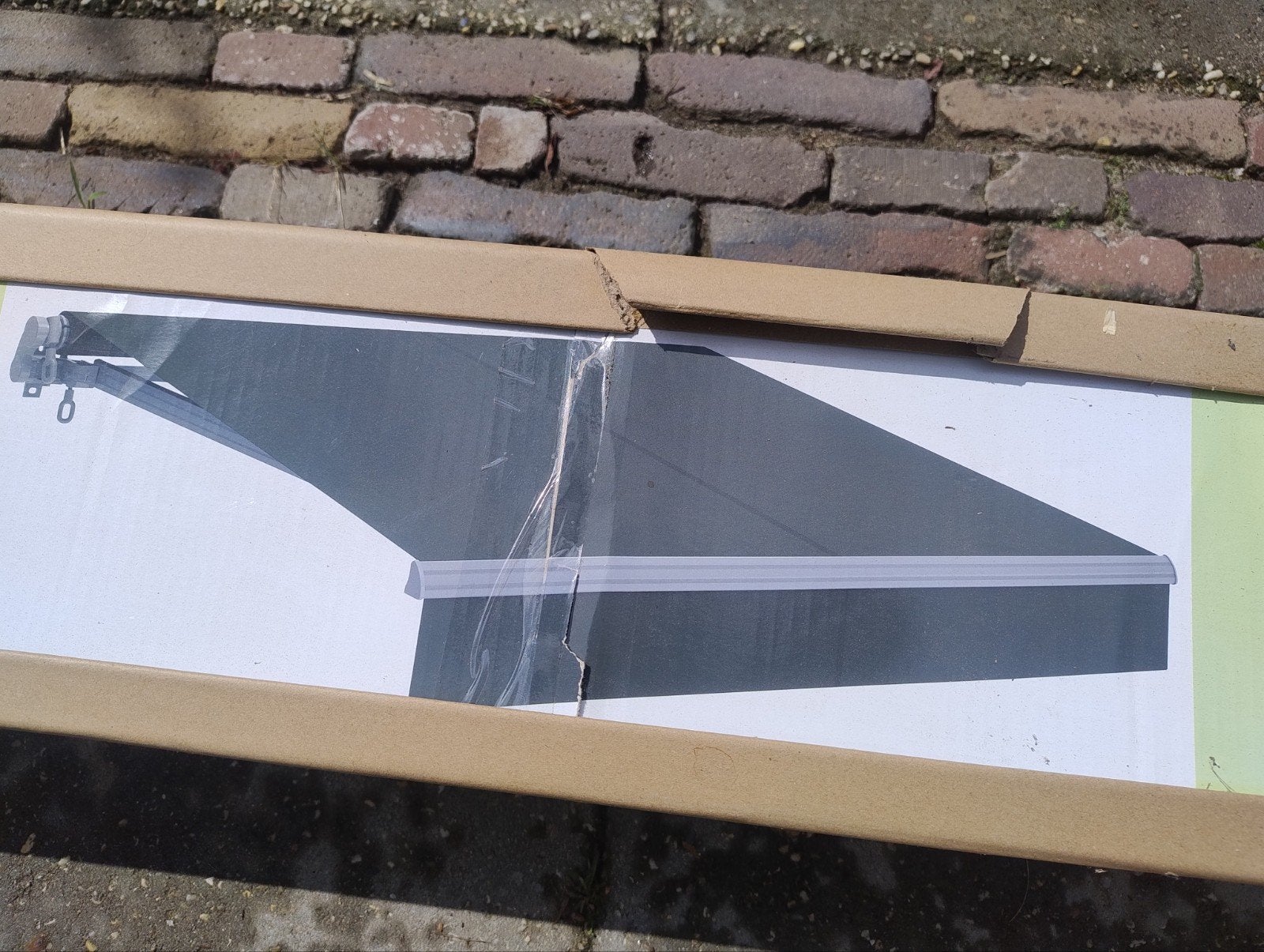 Knikarmscherm 3,0 x 2,5 | zonnescherm, 150 tot 300 cm, Ophalen, Nieuw