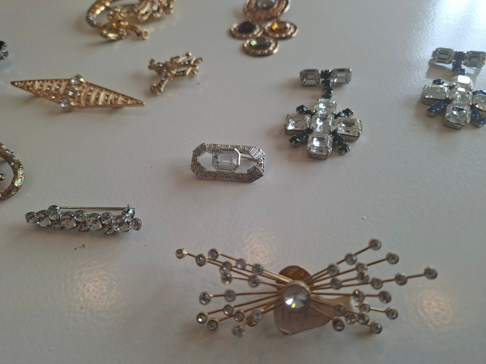 Diverse Broches Collectie - Vintage Stijl, Overige materialen, 4 tot 7 cm, Gebruikt, Overige kleuren