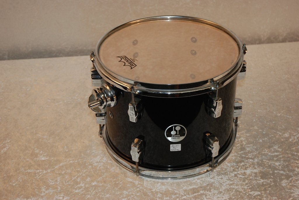 Sonor Force 507 tom zwart 12x9 inch  <26261417>, Gebruikt, ., Drums of Percussie, Ophalen of Verzenden