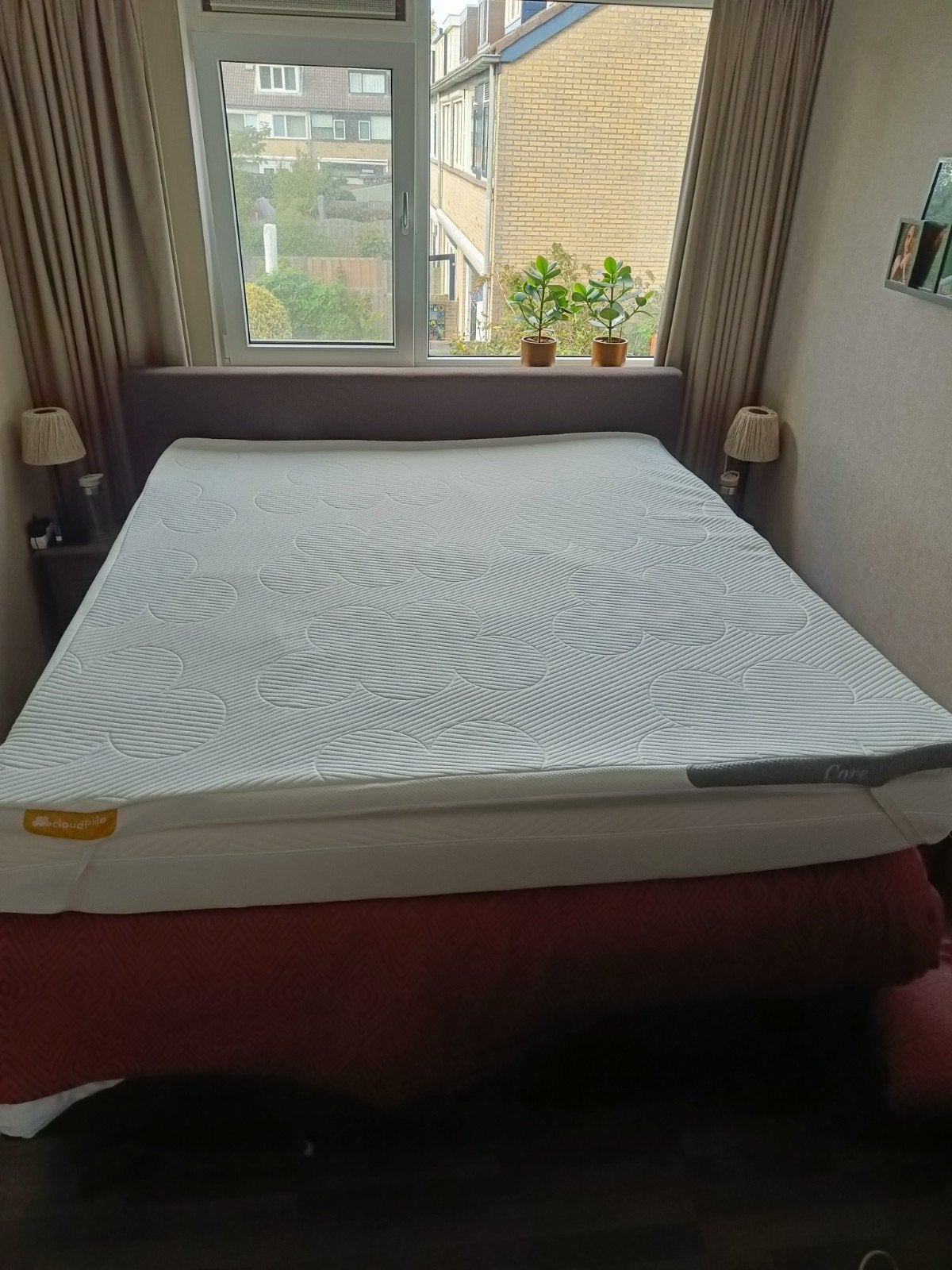 Cloudpillo matras met topper 180x200cm - zo goed als nieuw, Huis en Inrichting, Ophalen, Tweepersoons, Zo goed als nieuw, Matras