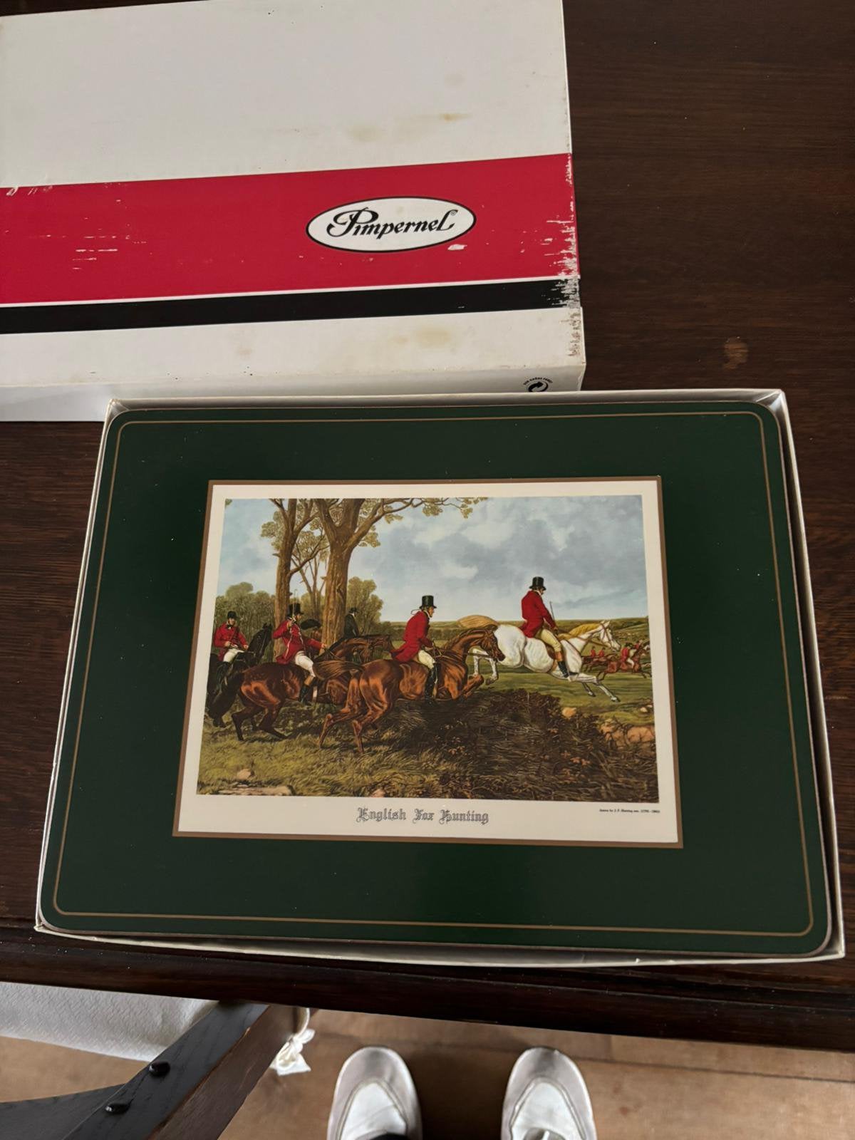 Origineel Pimpernel placemats en onderzetters. Vintage., Ophalen, Gebruikt, Placemat, Meerkleurig