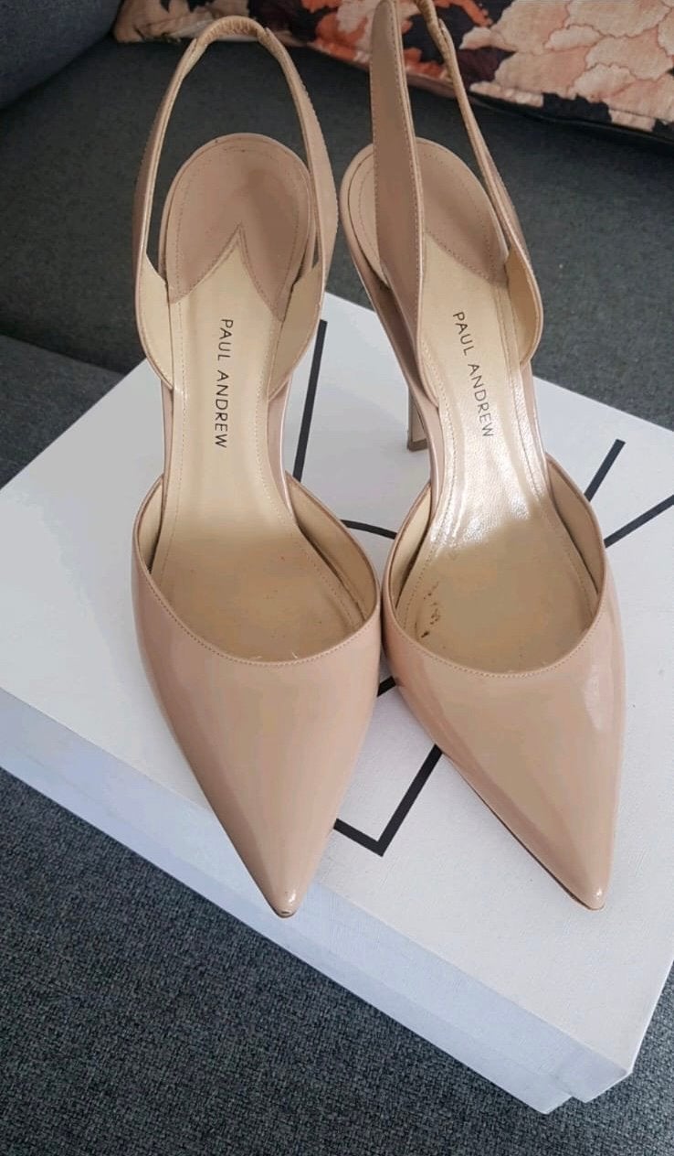 paul andrew shoes passion slingbacks beige maat 39, Ophalen of Verzenden, Zo goed als nieuw, Beige