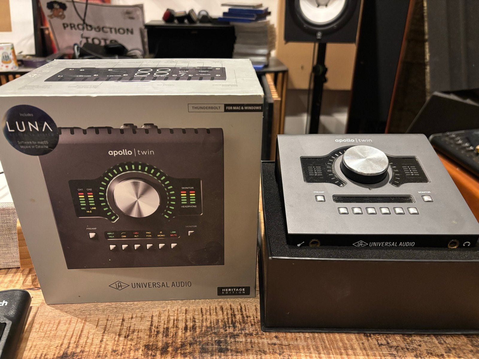 Universal Audio Apollo Twin Heritage Edition, Ophalen of Verzenden, Zo goed als nieuw, Minder dan 5 kanalen, Microfooningang