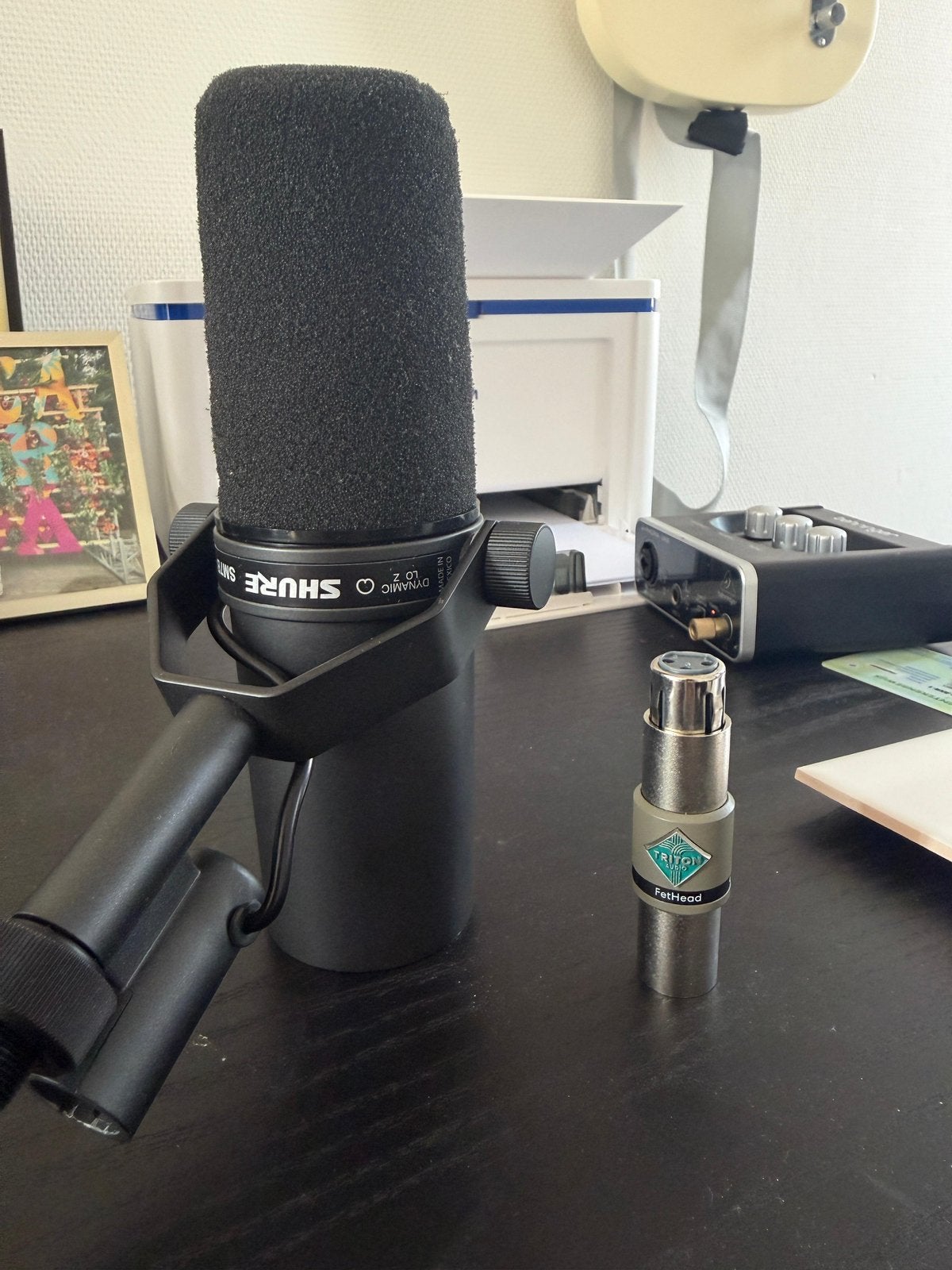 Shure SM7B + Triton Audio FetHead – complete set, Muziek en Instrumenten, Ophalen, Zo goed als nieuw, Studiomicrofoon