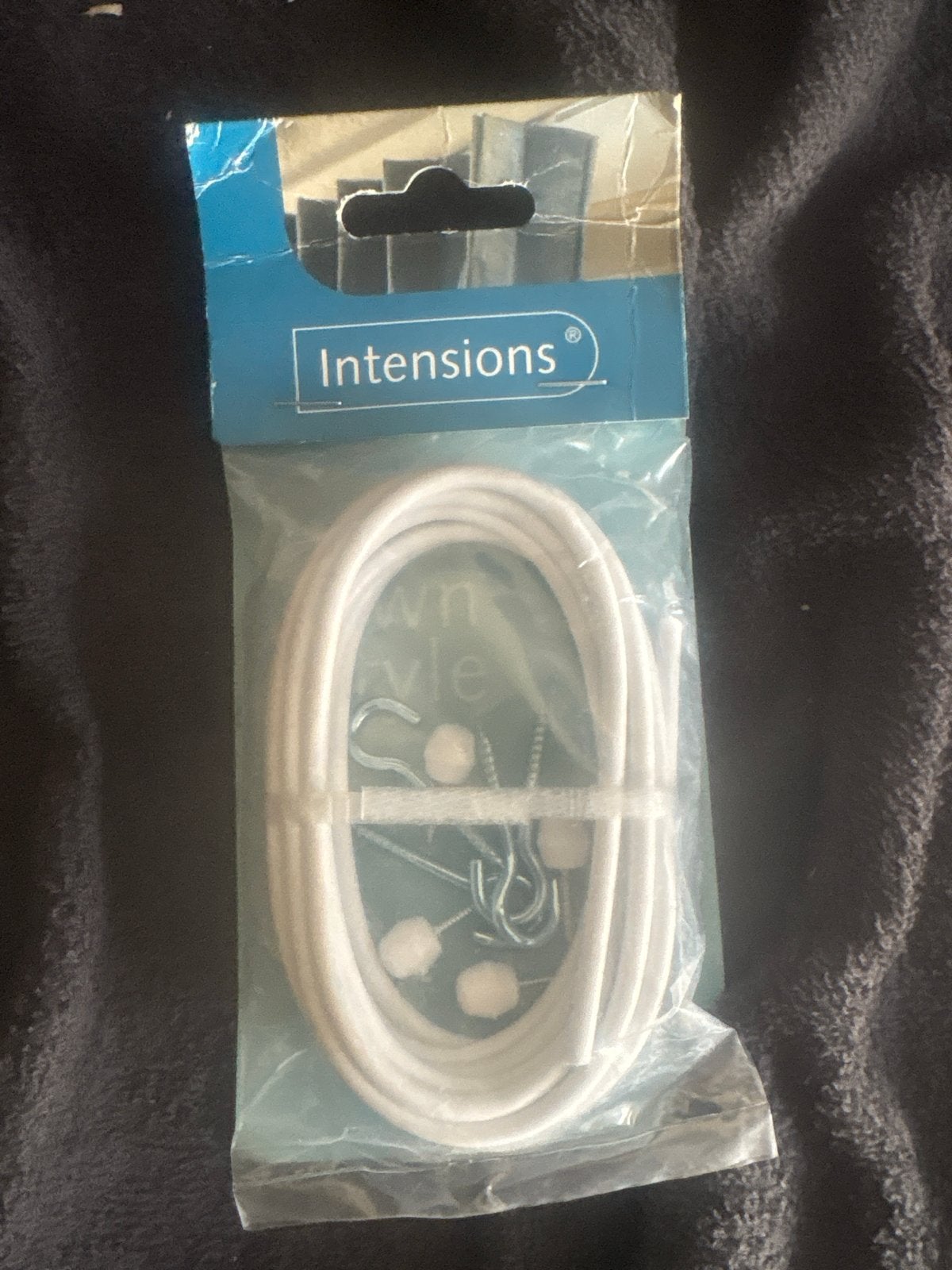 Intensions Spiraalroede met haken - 250cm wit, Inclusief montageonderdelen, Overige merken, Wit, Nieuw