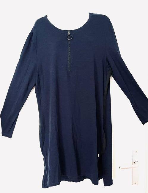 Anna blauwe jurk maat 46, Blauw, Maat 46/48 (XL) of groter, Ophalen of Verzenden, Zo goed als nieuw