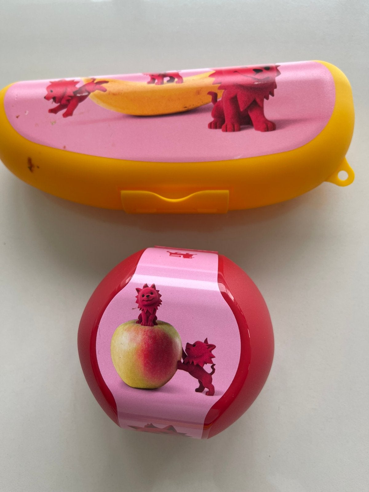 Brooddozen , terug naar school , appel en banaan doosjes, Doe-het-zelf en Verbouw, Doos, Minder dan 50 cm, Ophalen of Verzenden