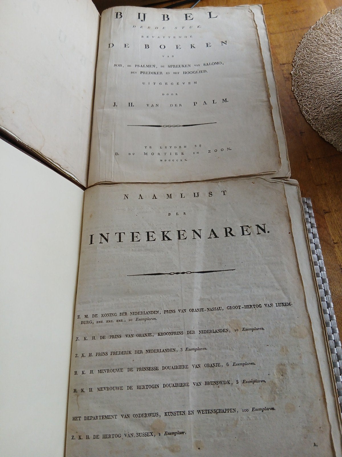 Bijbels 1820, Ophalen of Verzenden