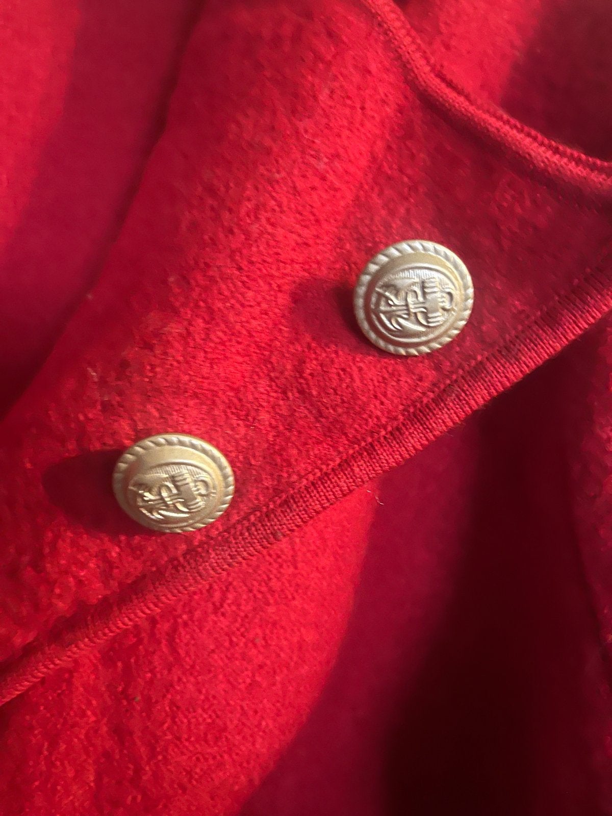 Madeleine  wollen jasje met gouden knopen, Ophalen of Verzenden, Zo goed als nieuw, Maat 38/40 (M), Rood