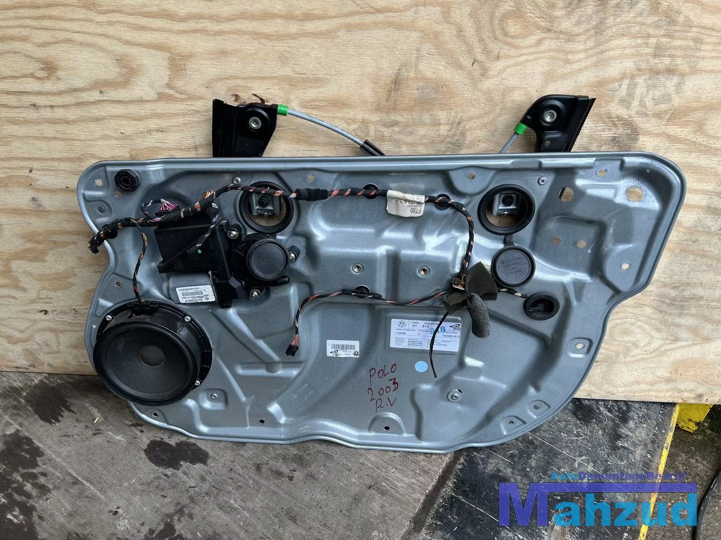 VW POLO 9N 9N2 9N3 Rechts voor raam mechaniek mechanisme 200, Auto-onderdelen, Ruiten en Toebehoren, Gebruikt, Volkswagen, Volkswagen AG