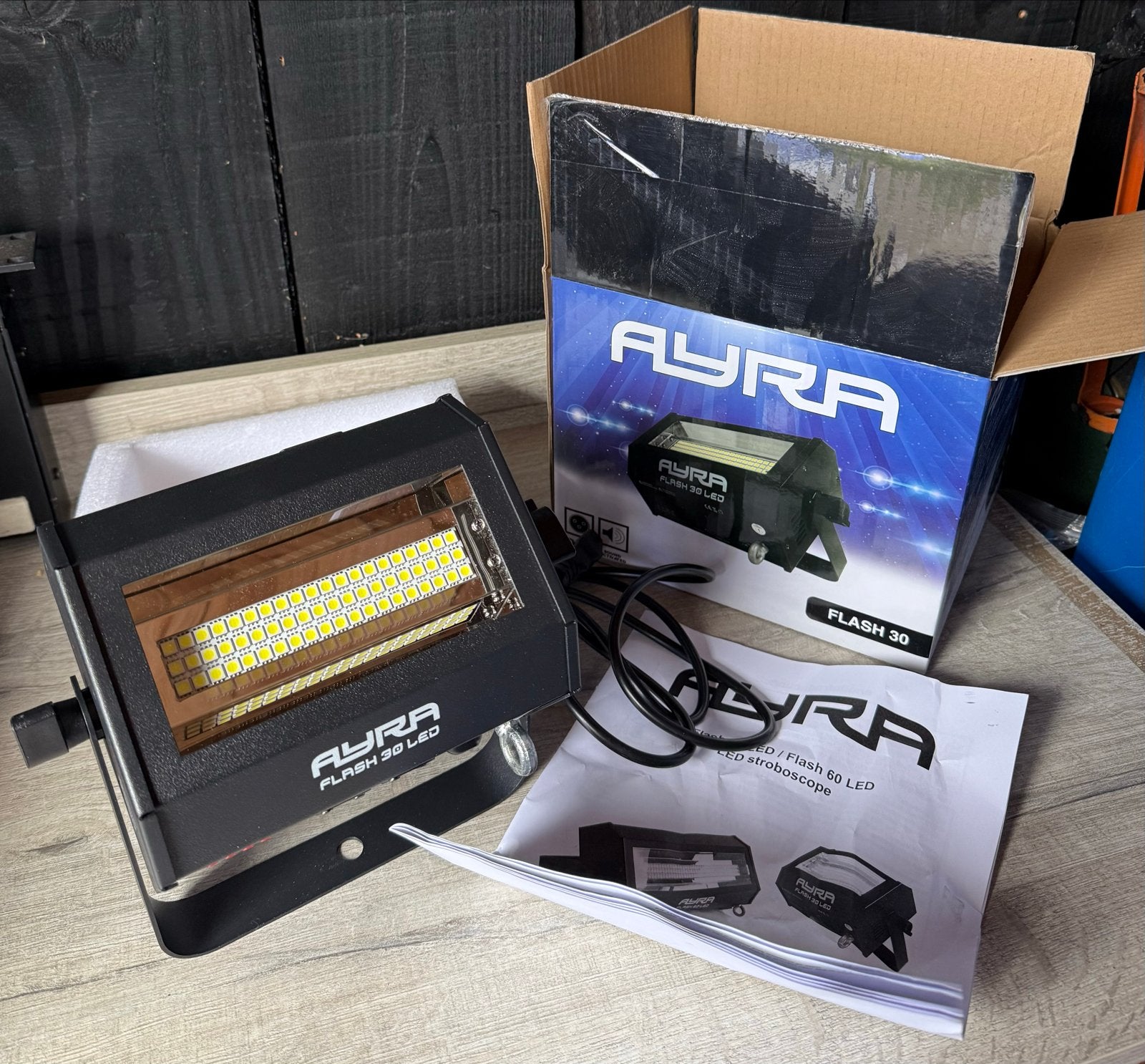 Ayra Flash 30 LED Stroboscoop - Zo goed als nieuw, Ophalen, Nieuw