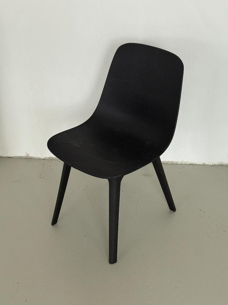 ODGER Ikea 6x chairs anthracite - stoelen zwart, Huis en Inrichting, Stoelen, Gebruikt, Vijf, Zes of meer stoelen, Kunststof, Overige materialen