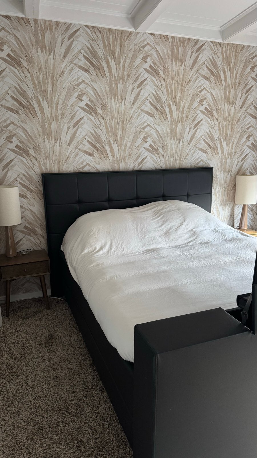 Swiss Sense Royal boxspring met TV-lift, zwart, 180x210 cm, Ophalen, Overige materialen, Tweepersoons, Zo goed als nieuw