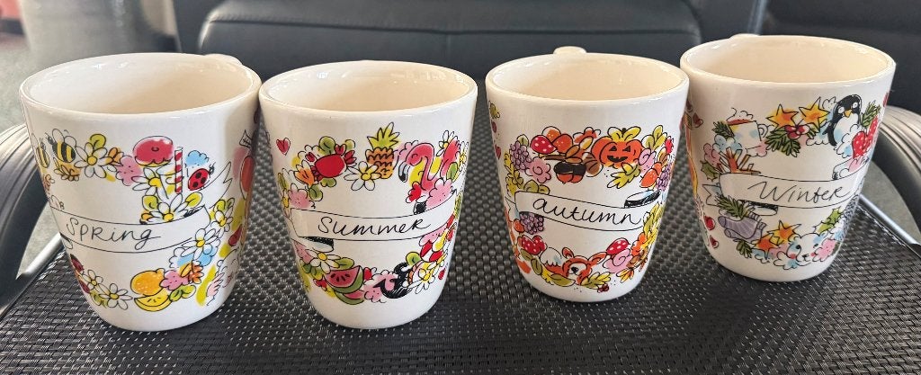 Mokken blond amsterdam 4 jaargetijden, Nieuw, Modern, Aardewerk, Blond Amsterdam