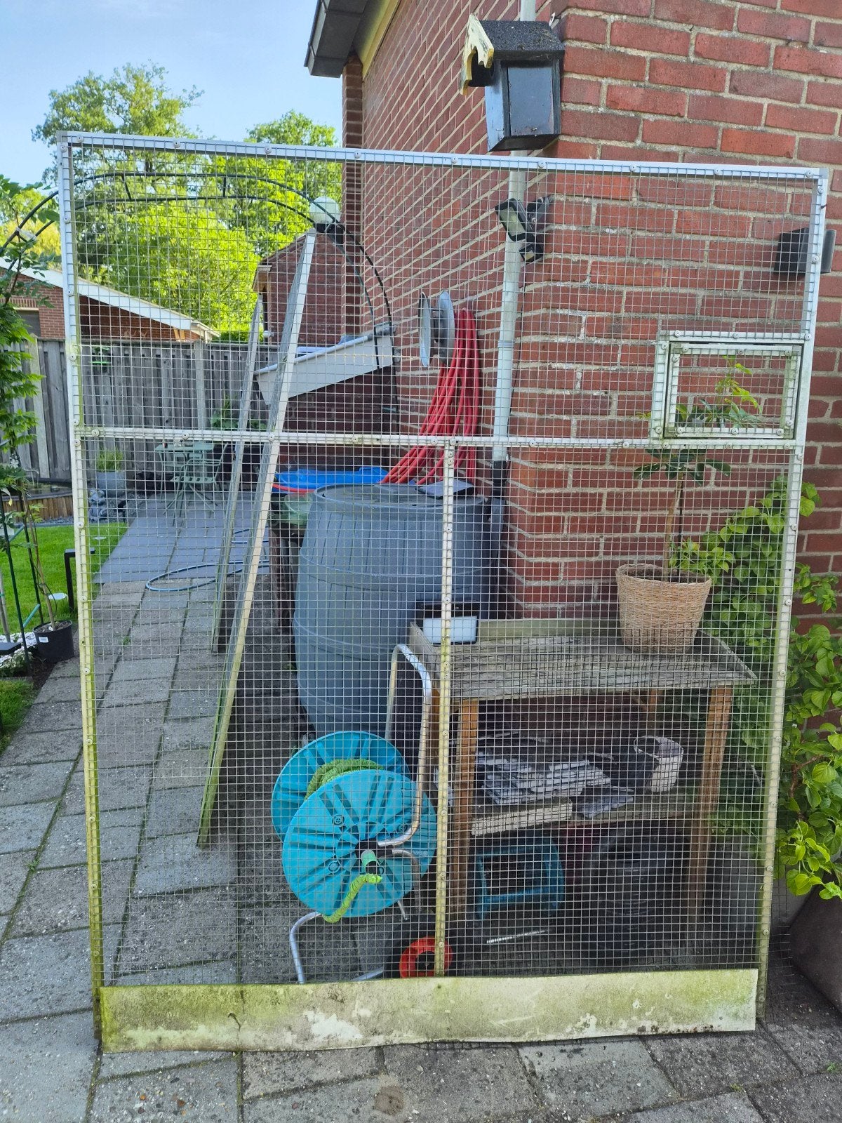 Volière panelen, Ophalen