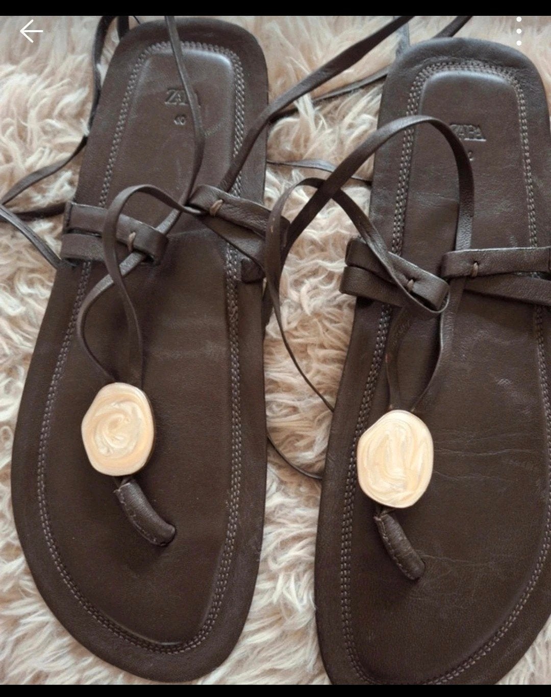 Leren slippers 10 minuten gedragen, Ophalen of Verzenden, Zo goed als nieuw, Zwart