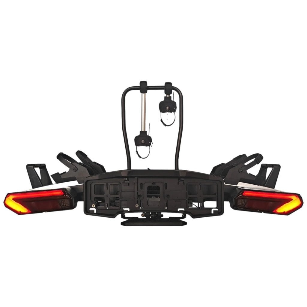 SwissOutdoor Fietsendrager | LED | Dynamisch knipperlicht, Ophalen, Nieuw, 2 fietsen, Trekhaakdrager
