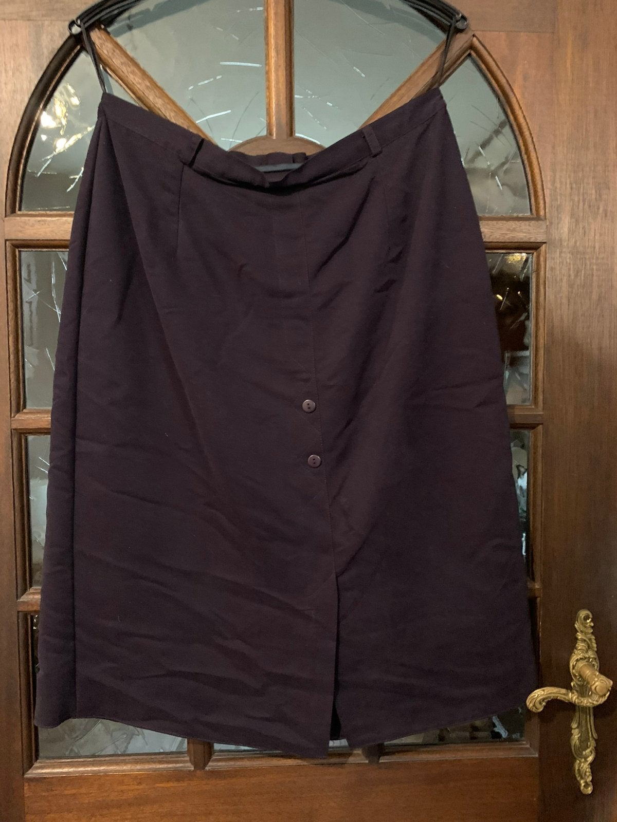 Donkerpaarse rok maat 46, Kleding | Dames, Rokken, Ophalen of Verzenden, Zo goed als nieuw, Maat 46/48 (XL) of groter, Knielengte