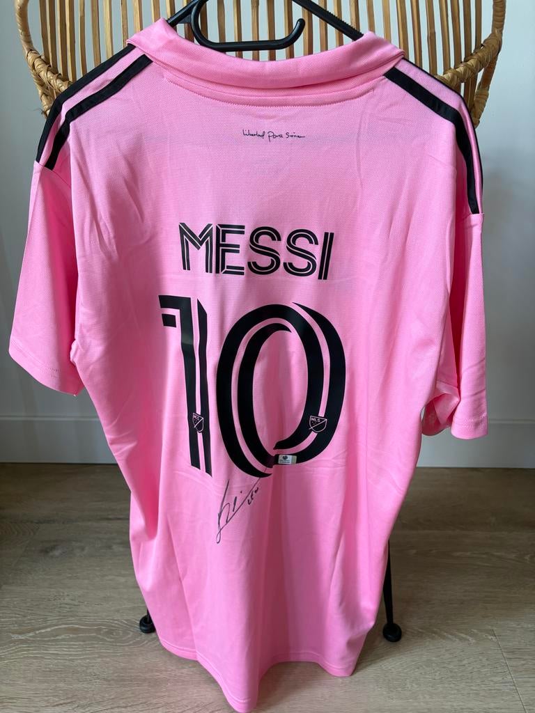 Gesigneerd Messi Inter Miami Thuisshirt, Sport en Fitness, Voetbal, Maat XL, Ophalen of Verzenden, Nieuw, Shirt