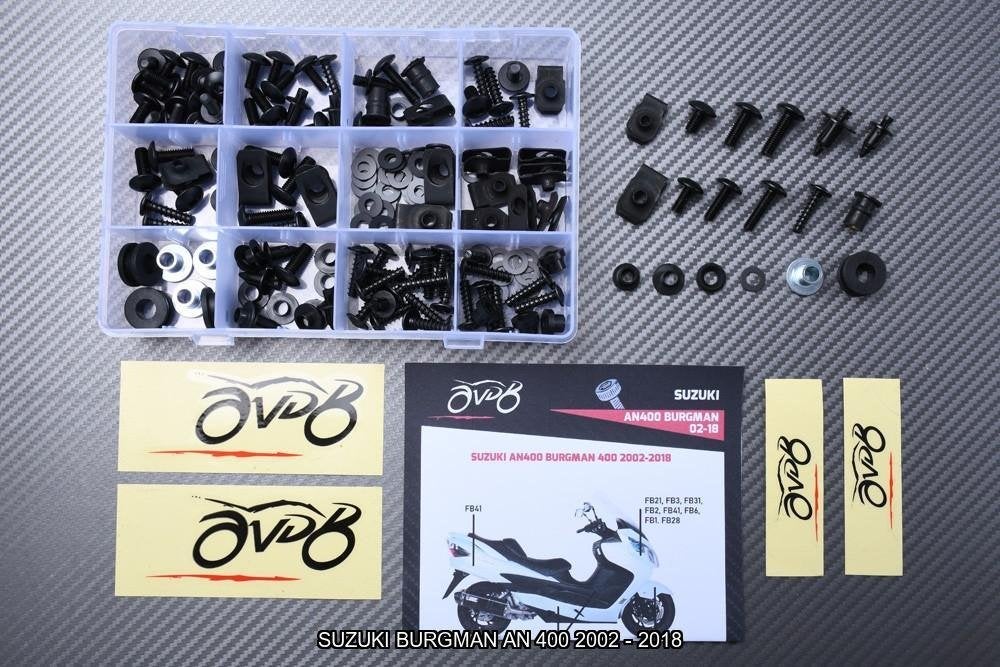 Kuip bouten set voor SUZUKI BURGMAN AN 400 2002 2018, Verzenden