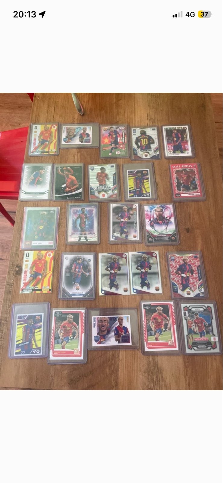 Voetbal Spelerskaarten Collectie - Messi, Haaland, Salah, Ophalen of Verzenden, Zo goed als nieuw, Buitenlandse clubs, Spelerskaart