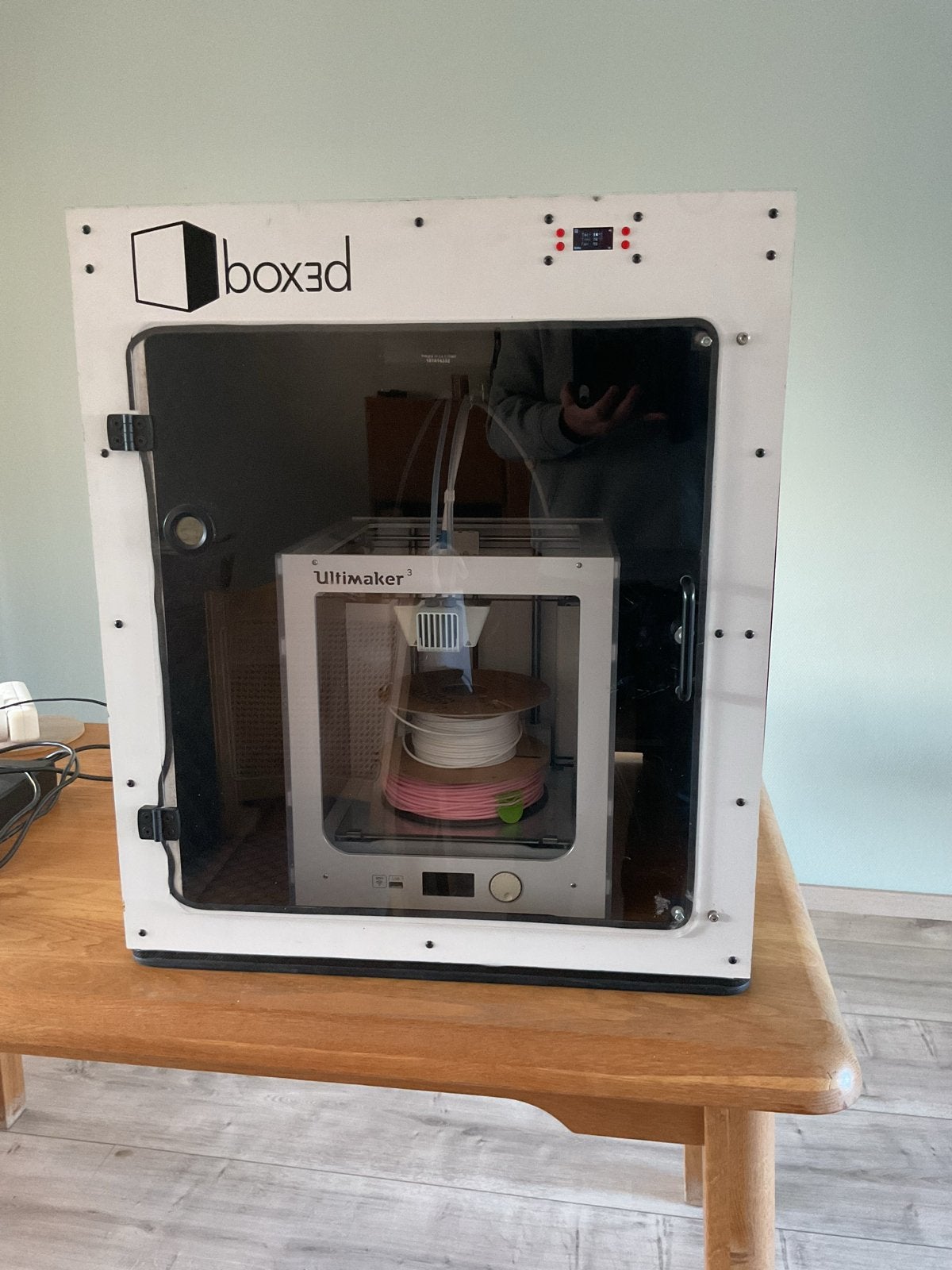 Box3d LM 3D Printer Enclosure met temperatuurregeling, Computers en Software, Ophalen, Gebruikt, Filament