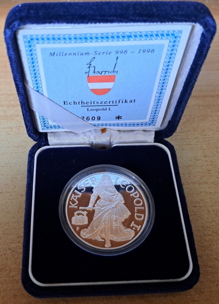Oostenrijk, 100 Schilling 1993 - zilver Proof (1), Ophalen of Verzenden, Oostenrijk, Losse munt, Zilver
