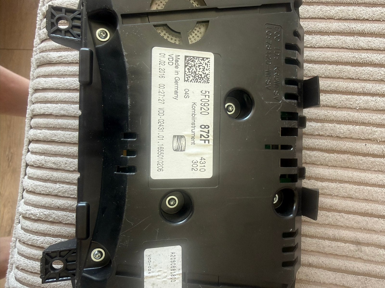 Seat Leon cupra  5F0920872F Instrumentenpaneel Tellerklok, Auto-onderdelen, Dashboard en Schakelaars, Ophalen, Gebruikt, Seat