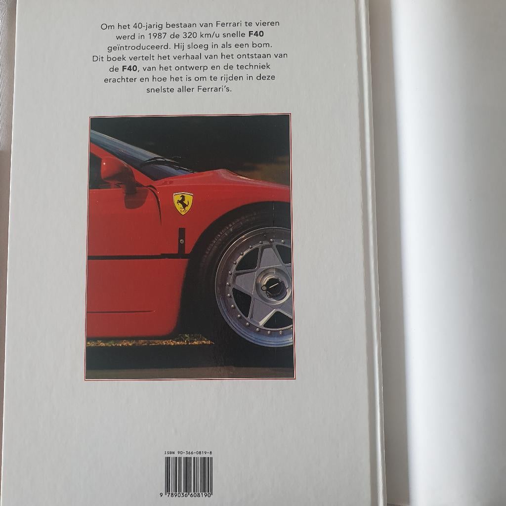 Ferrari F40 boek, Boeken, Verzenden, Zo goed als nieuw, Ferrari
