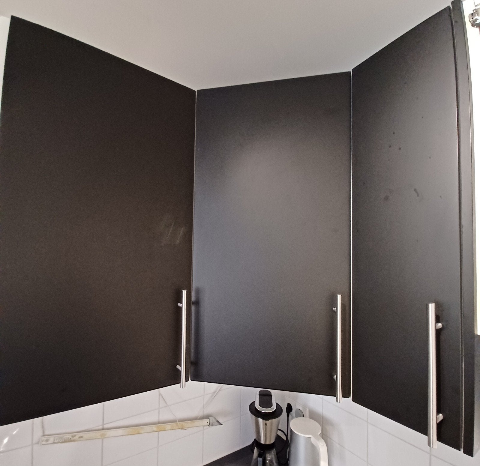 IKEA mat zwart keuken deuren (Nickebo) en grepen (Kallrör), Ophalen, Gebruikt, Zwart, 50 tot 100 cm