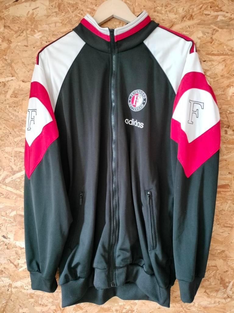 Feyenoord Rotterdam 1996/1998 vintage jack trainingsjack, Maat XL, Ophalen of Verzenden, Gebruikt, Shirt