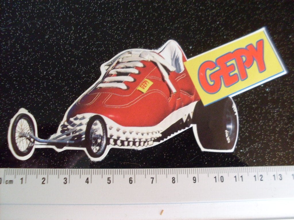 sticker gepy logo schoenen shoes, Verzenden, Zo goed als nieuw, Merk