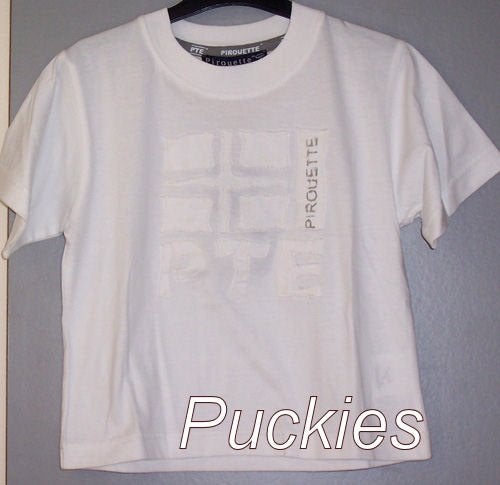 Wit Pirouette t-shirt maat 92 *NIEUW* (7360), Nieuw, Ophalen of Verzenden, Shirt of Longsleeve, Pirouette
