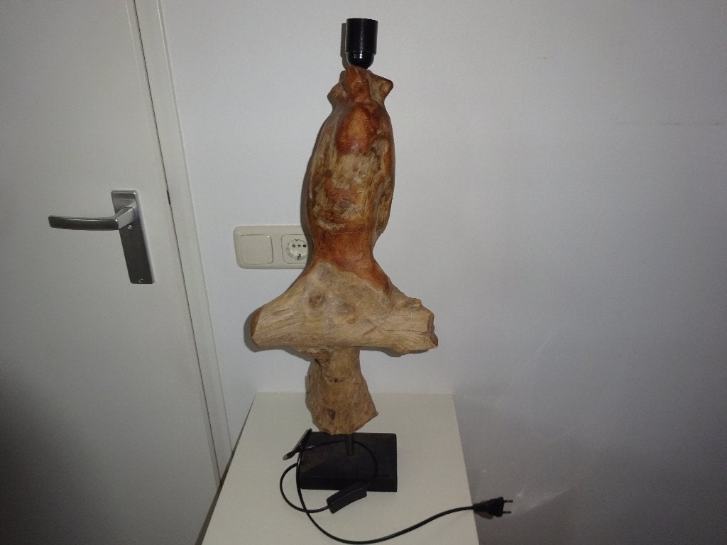 HOUTEN LAMPENVOET, Huis en Inrichting, Ophalen of Verzenden, Gebruikt